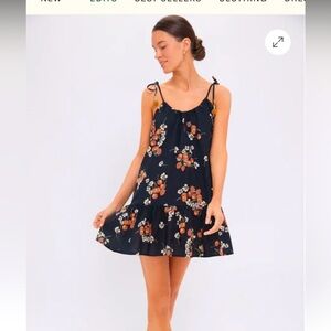 SEA NEW YORK
NWT Multi Cerise Cherry Coverup Mini Dress size XS color black